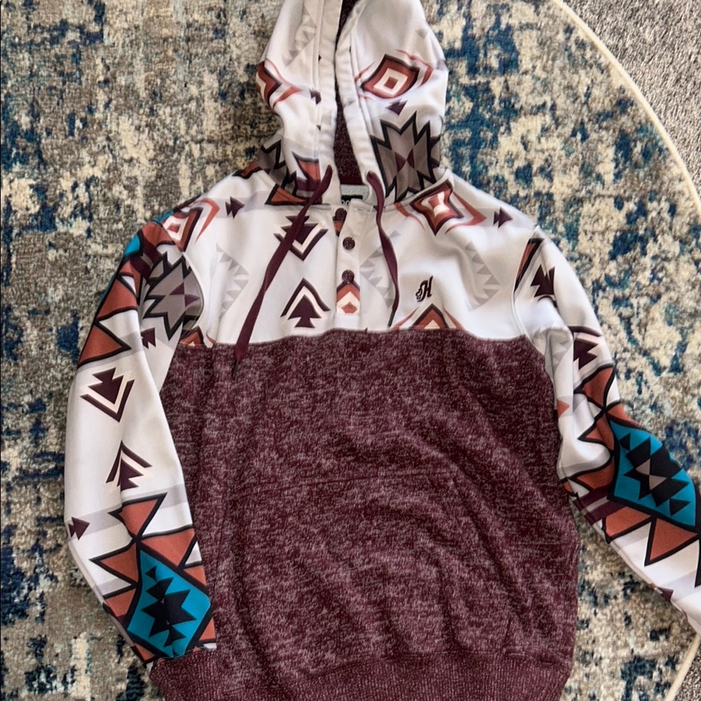 Hooey Multicolor Patterned Hoodie